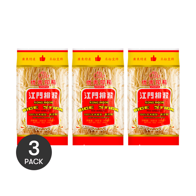 【超值装】优禾知稻 江门排粉 454g*3【细米粉干早餐炒米粉原料】