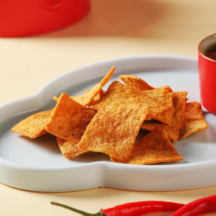 Hedgehog Agan Sichuan Pepper Crispy Rice 75g Popular Potato Chips Snack, Spicy Flavour for Snacking and Afternoon Tea 9