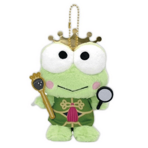 Crown Series Plush Keychain (1 piece) [Big-eyed Frog]