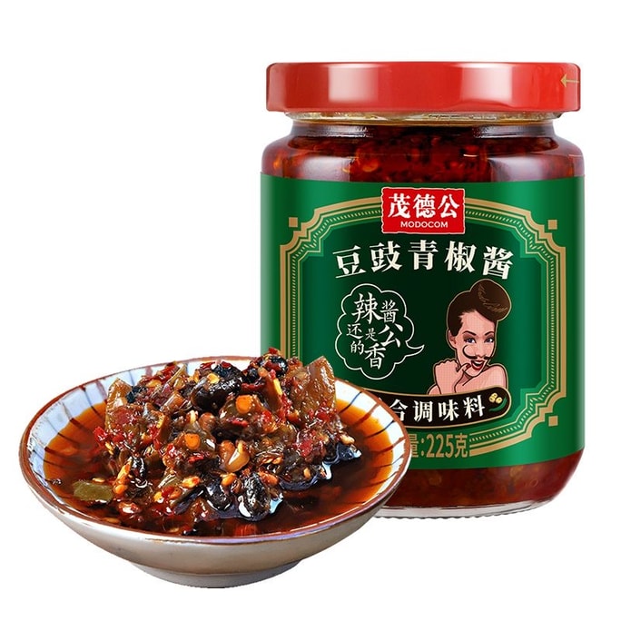 【中國直郵】 茂德公 辣椒醬 1瓶225g 豆豉青椒醬 香辣拌飯 拌麵醬 下飯菜 調味醬 辣醬沾料