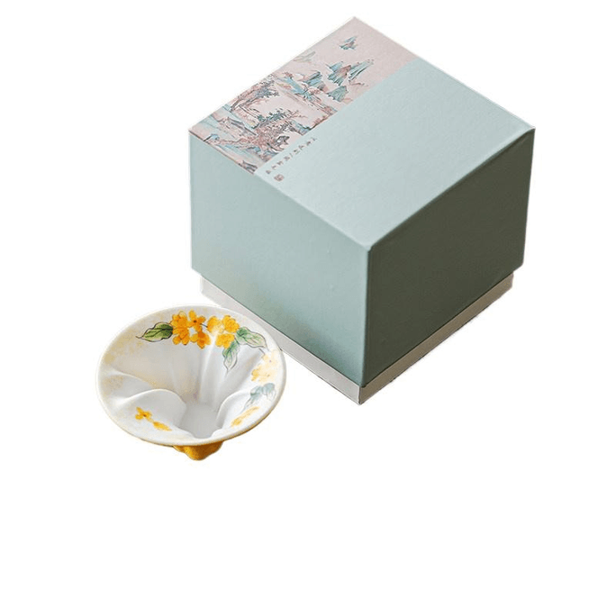 Yi Pin Qian Tang【Qiu Xiao】⭐ Jade Rabbit Master Cup, Ceramic Tea Cup, Self Use & Gift, 9.3*4cm