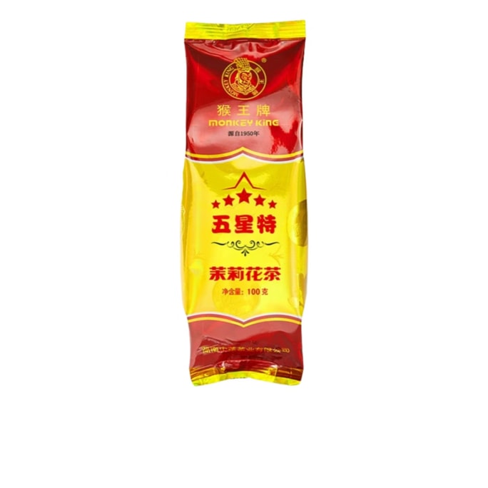 【中国直送】孫悟空五星ジャスミン茶 100g×1袋 100グラム