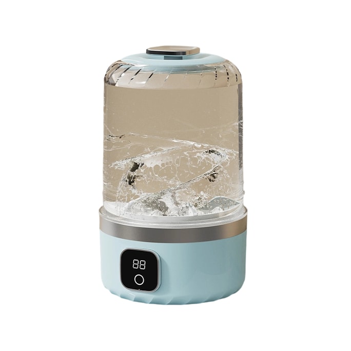 Wireless laundry cup, unplugged portable underwear and underpants washing machine, no installation required, smart sock washing machine, small mini washing machine, one set of Blue