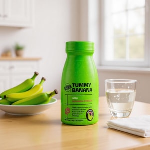 Tummy Banana Tablets, 60tablets - Gentle Gut Support | No Laxatives, Hormone-Free