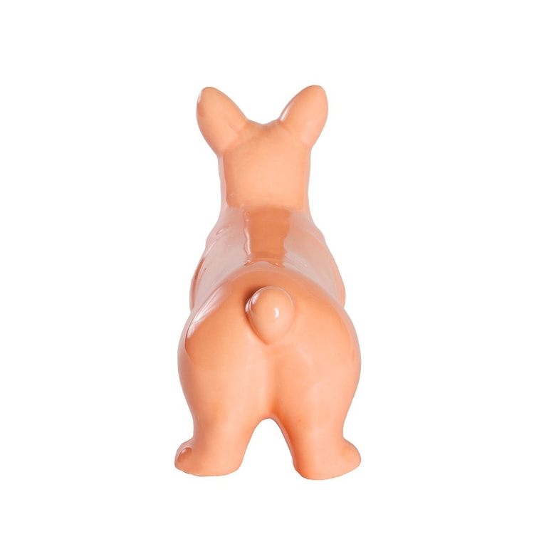 Petorama スタンディングコーギー セラミック犬 ホームデコレーション - 明るいオレンジ 4