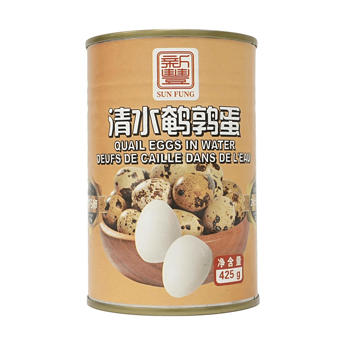 XINFENG うずらの卵水煮 15oz [そのまま食べられる][殻むき] - Yami