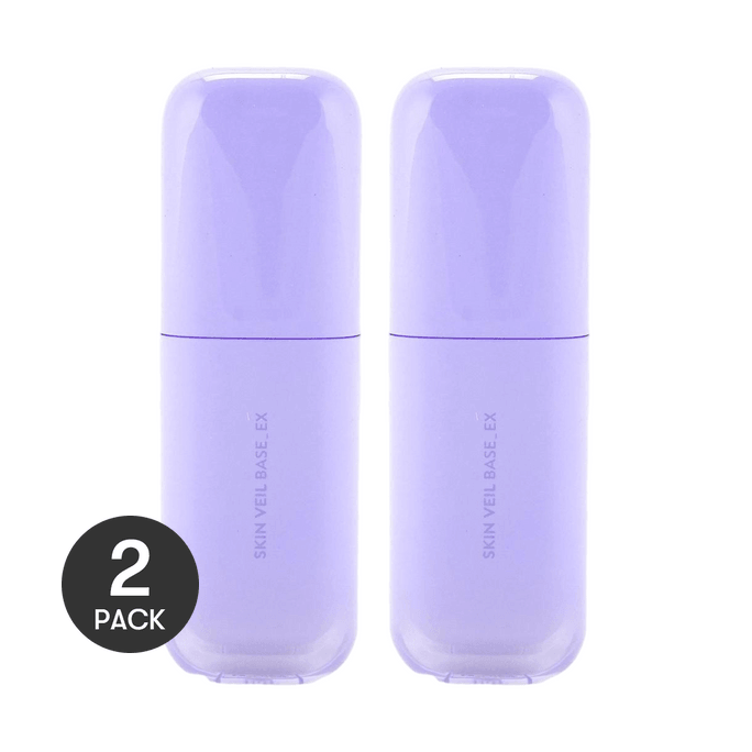 스킨 베일 베이스EX 프라이머, SPF20 PA++, 1 fl. oz*2, #40 퓨어 바이올렛【밸류팩】