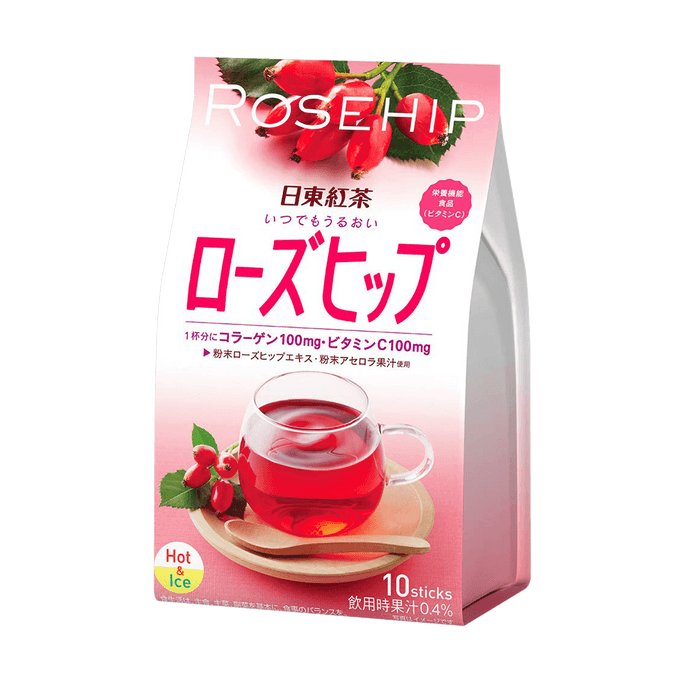 日本NITTOH日东红茶 保湿玫瑰果茶 8袋入