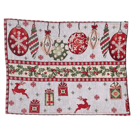 Knitted fabric placemat for Christmas home decoration 1 box