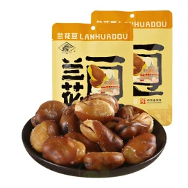 [중국 직송] 노성황묘 맛있는 난초콩, 옛 상하이 특산 누에콩 스낵(200g x 1봉지)