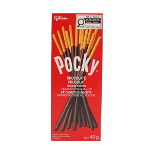 日本GLICO格力高 Glico 百奇 Pocky 巧克力棒 40g 【經典原味】【濃郁巧克力塗層】