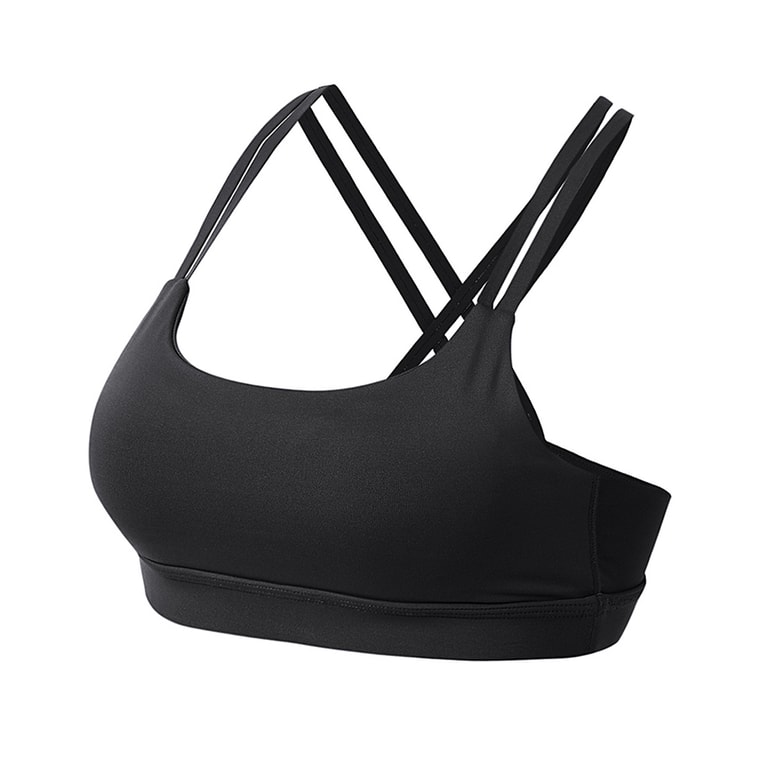 中国直邮 暴走的萝莉 双肩带运动文胸 无钢圈聚拢bra/桃栗红#/M 5