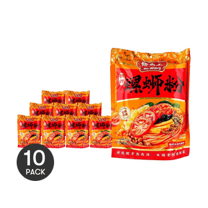 【Value Pack】 Luo Si Fen Snail Rice Noodles, Sweet and Sour Flavor, 10 Packs* 10.79oz