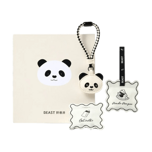 Panda Pompom Multi-Function Sachet & Hanger Set Car & Wardrobe Frag,Sachets*2, Panda Head Charm, Woven Strap & Car Clip