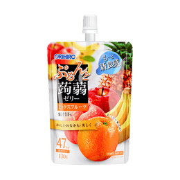 日本ORIHIRO 蒟蒻果冻 吸吸果冻 夏日水果味 130g