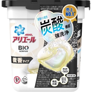일본 P&G 아리엘 4D 탄산 ​​세탁 비즈 #약간 향 12캡슐