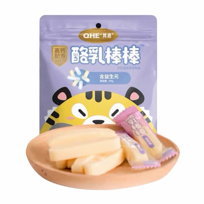 中國 其嘉 高鈣酪乳棒 80克 含益生元 零糖配方