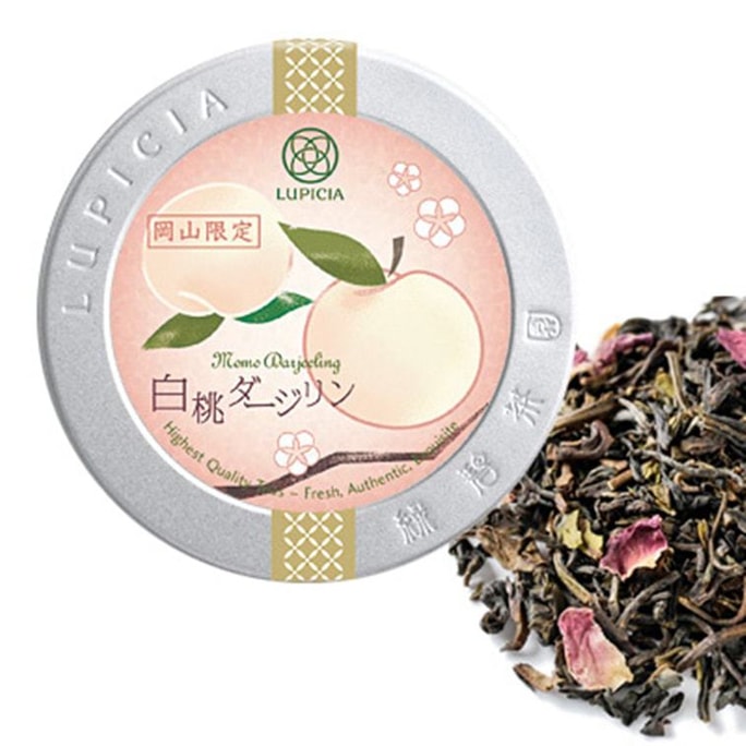 【日本直邮】日本LUPICIA绿碧茶园 最新各地限定系列 大盒 冈山白桃大吉利红茶 50g(每单赠茶叶过滤袋1包70枚)