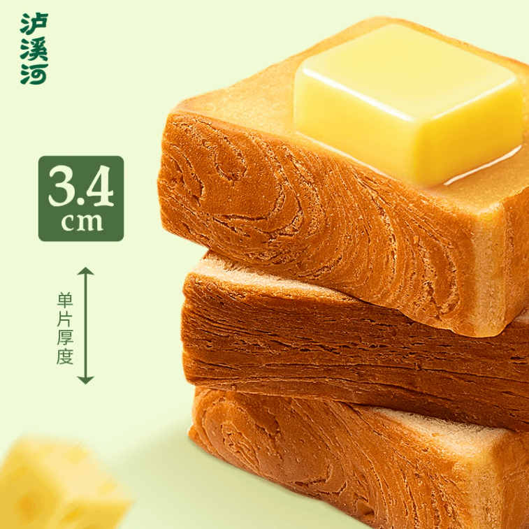 【中国直送】 泸溪河 バター厚乳食パン 420g * 1箱 3