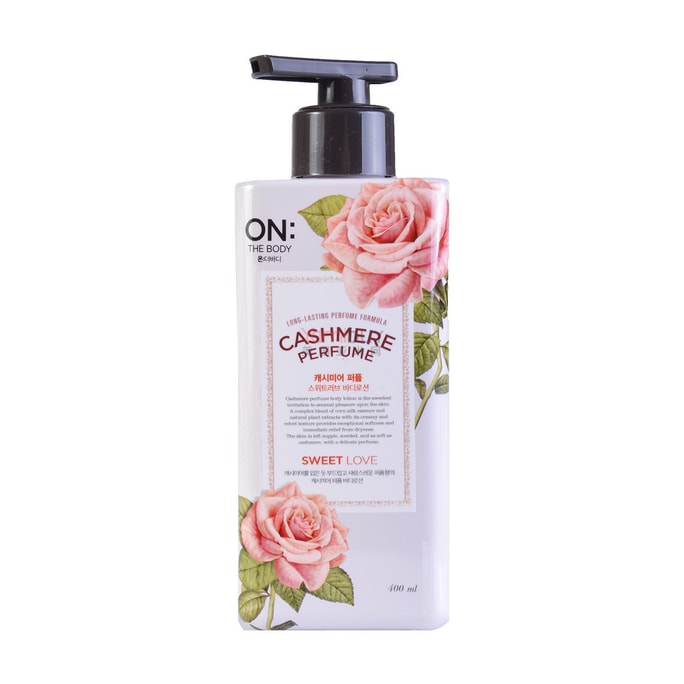 ON THE BODY Cashmere Perfume Lotion Sweet Love 400ml