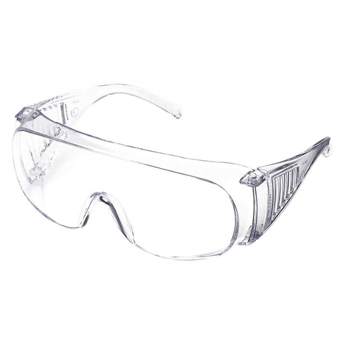 Clear Lenses Frameless Safety Glasses Uncoated Lenses Clear Plastic Frame Size Universal Over the Glasses 1pc