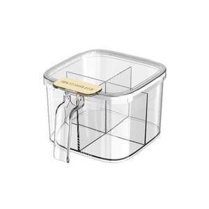 Seasoning Box Household Kitchen Salt Seasoning Tank Four Boxes Through Iceland White 17*13.7*9.75cm*1