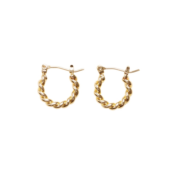 【SHAPES STUDIO】Mini French ツイスト フープピアス 関送込 SHAPES STUDIO フレンチミニツイストピアスペア - Yami