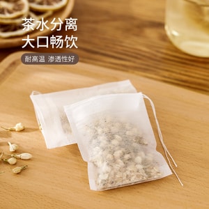 FaSoLa 一次性茶包袋 抽线款 100枚/袋 中药纱布 卤料过滤 渗透性好