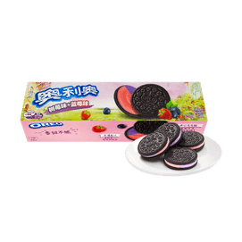Blueberry & Raspberry Cream Oreos - Chocolate Sandwich Cookies, 3.42oz