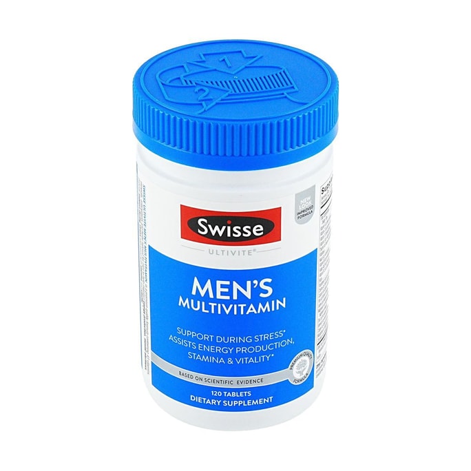 澳洲SWISSE ULTIVITE 男士复合维生素C 120片入 男士专属营养 强健体制 保持活力 精力充沛