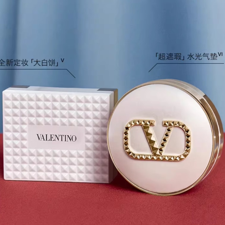 【香港直郵】 義大利 Valentino Beauty 華倫天奴美妝 定妝大白餅8.5g 純白限定 清透雲柔蜜粉 柔焦定妝 自然隱匿毛孔 3