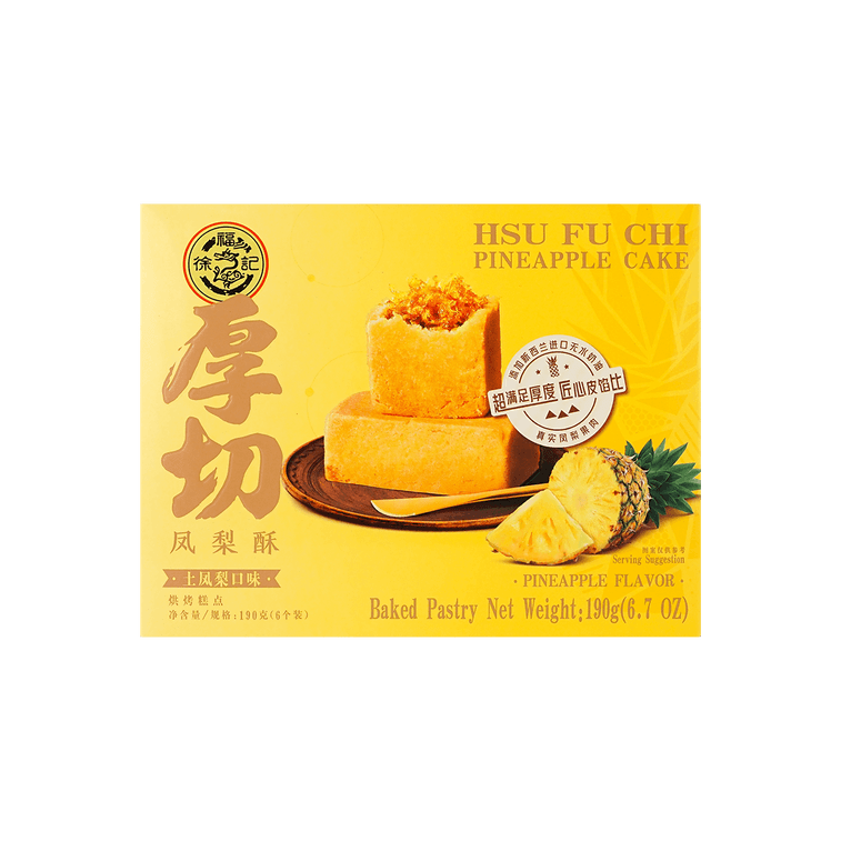 徐福記 厚切鳳梨酥 土鳳梨口味 190g 12