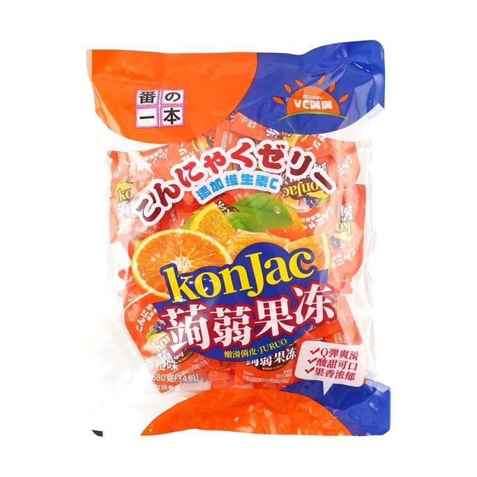 番之一本 魔芋果凍 香橙口味 680g【維C滿滿】