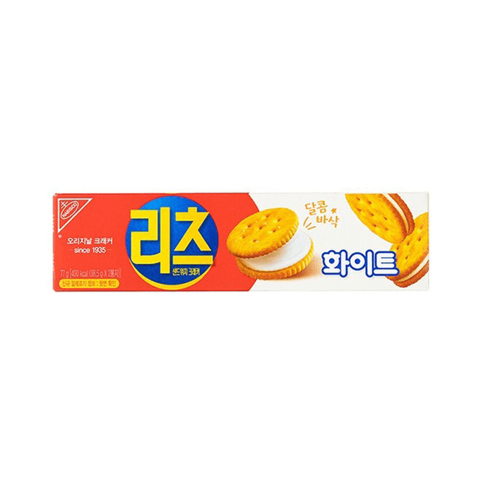 韓國RITZ利茲白巧克力夾心餅乾39g x 2p