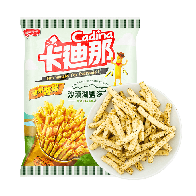 台湾联华食品 卡迪那 德州薯条 沙漠湖盐海苔味 60g