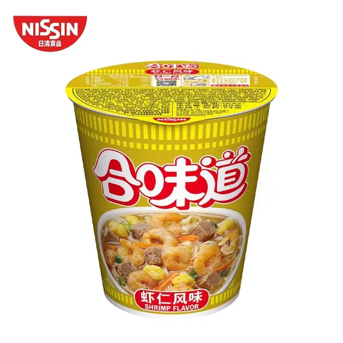 [중국에서 온 다이렉트 메일] NISSIN/닛신 새우맛 컵누들 74g/컵, 2통