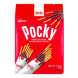 Pocky Classic Chocolate Biscuit Sticks Family Pack 9 Packs