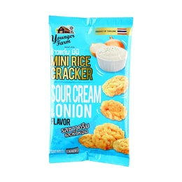 YOUNGER FARM Mini Rice Cracker Sour Cream&Onion Flavor,2.11 oz ...