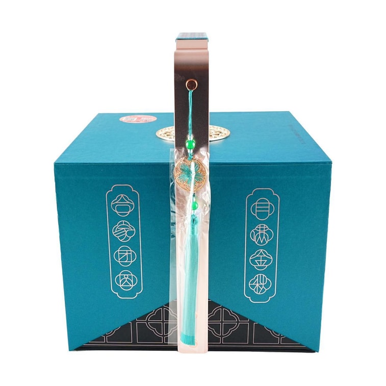 廣州酒家 玲瓏臻品流心月餅糕點禮盒 12枚 780g【榛果巧克力流心*4+黑松露流心*4+芝士流心奶黃*4】【短保效期特別促銷 介意慎拍】 6