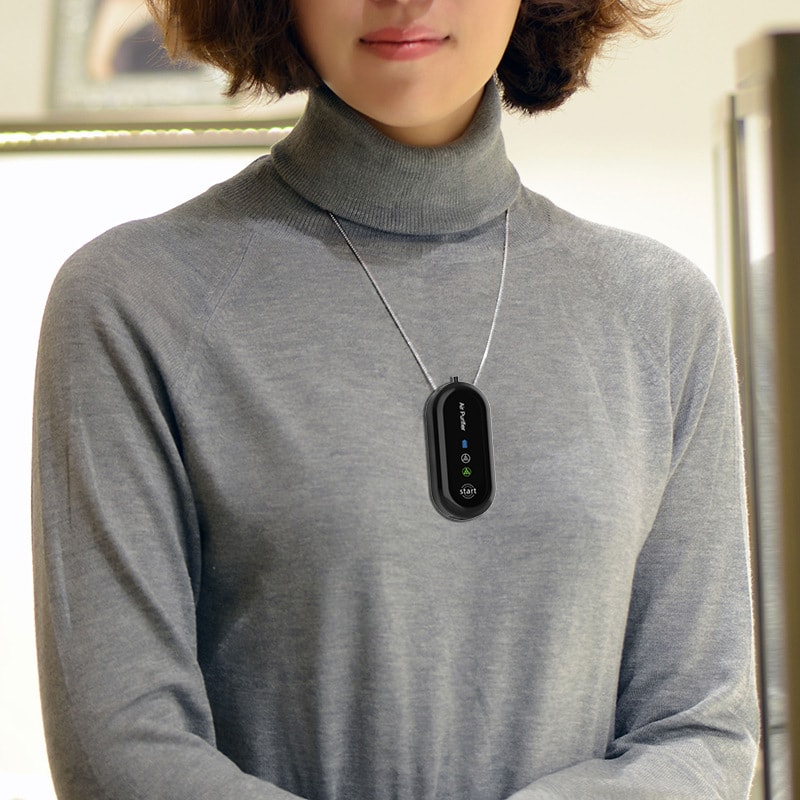 力好佳 迷你掛脖空氣清淨機便攜式隨身空氣清淨機高顏值項鍊款 1 把