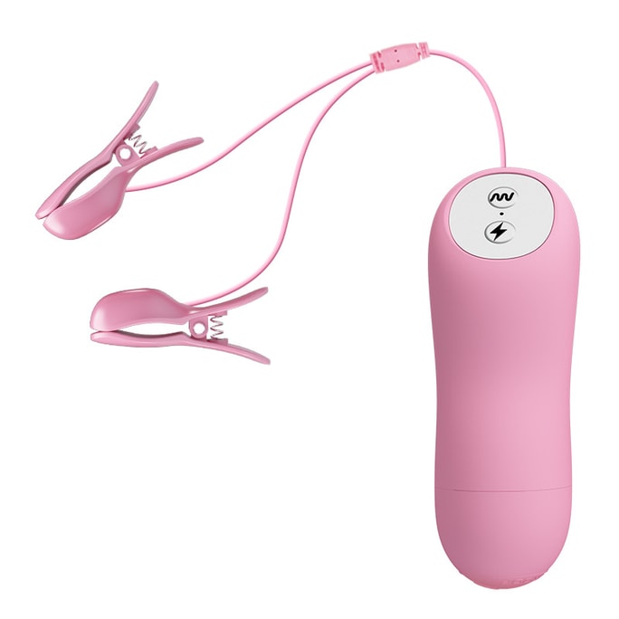 Electric shock breast clip vibration massage (battery version) adult and female sex products alternative