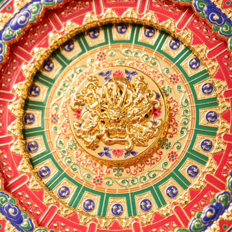 【中國直郵】 故宮淘寶 藻井冰箱貼萬春亭多層磁吸博物館文創禮物9*9cm*1個 3