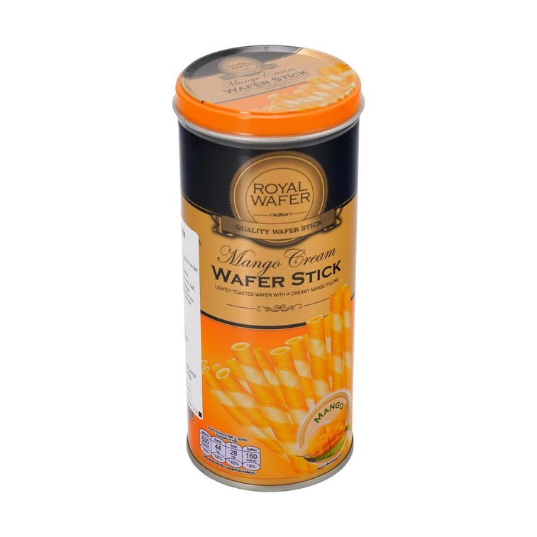 泰國VFOODS 皇家威化餅乾棒 芒果奶油味 125g【泰國超人氣零食伴手禮】 3