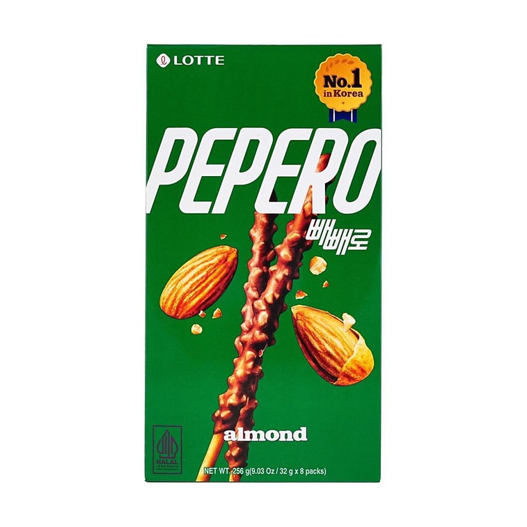 韓國LOTTE樂天 PEPERO 杏仁巧克力脆棒 8包入 256g【Stray Kids代言同款】【包裝隨機發】 7