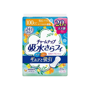 Charm Nap Absorbent Sarafi for Heavy Use, No Wings [100cc, 29cm (20 pieces)]