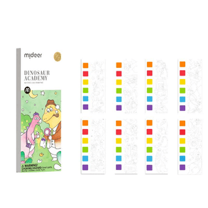 Mideer Milu Children's Water Powder Graffiti Picture Book Dinosaur Academy * 1 Book