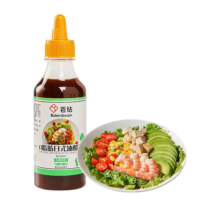 Angel  0% Fat Japanese Vinaigrette 258ml - For Salads Konjac Noodles & Meal Replacement