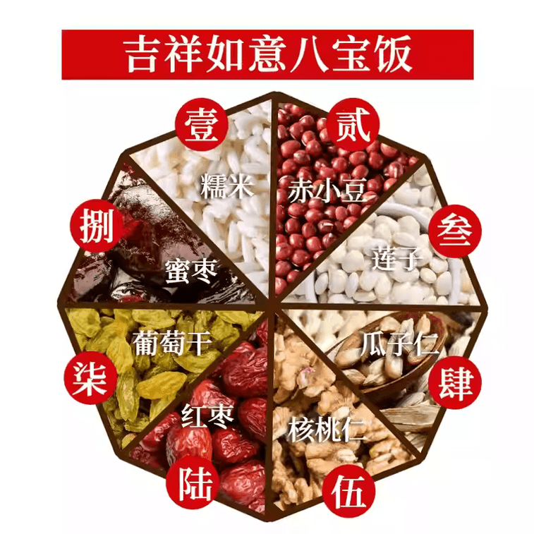 【中国直送】上海名物 メルリン八宝飯 あんこもち米 350g*1個 3