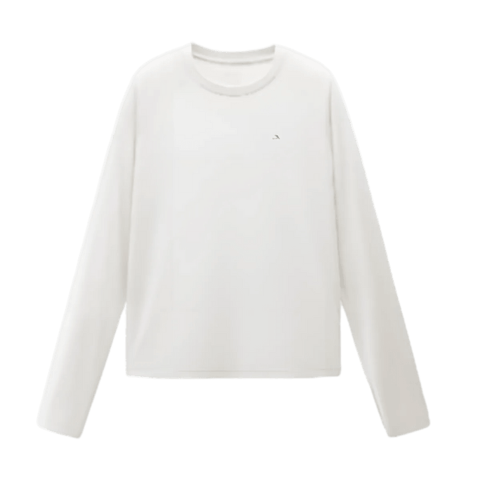 302Cool Women's Quick-Dry UV Protection Crew Neck Long Sleeve T-Shirt, Warm White, M, UPF100+
