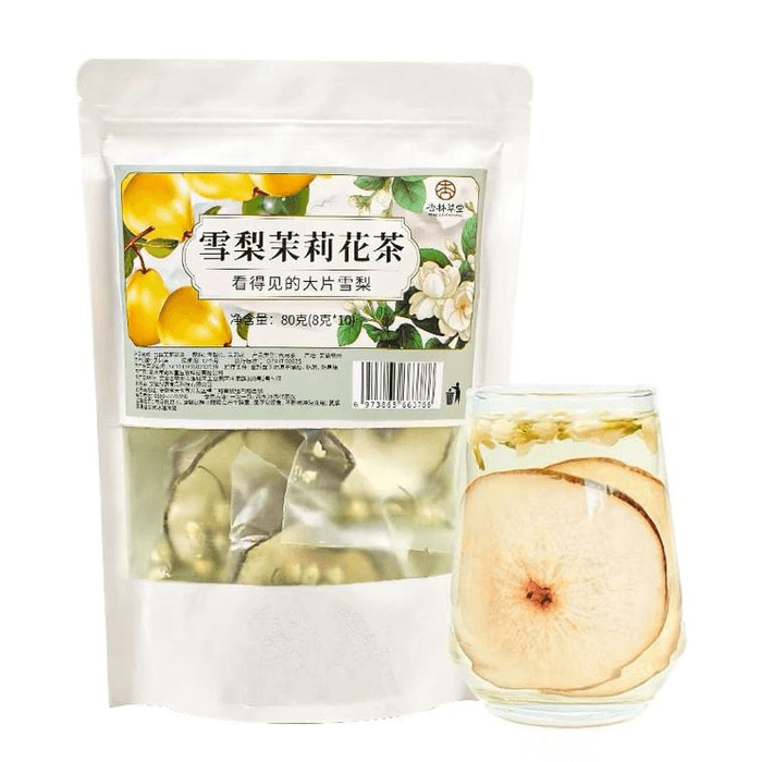 [중국 직배송] 싱린 차오탕 배 & 자스민 티백 - 여성에게 적합, 목과 임산부에게 좋은 진정 효과가 있는 배차, 80g/티백